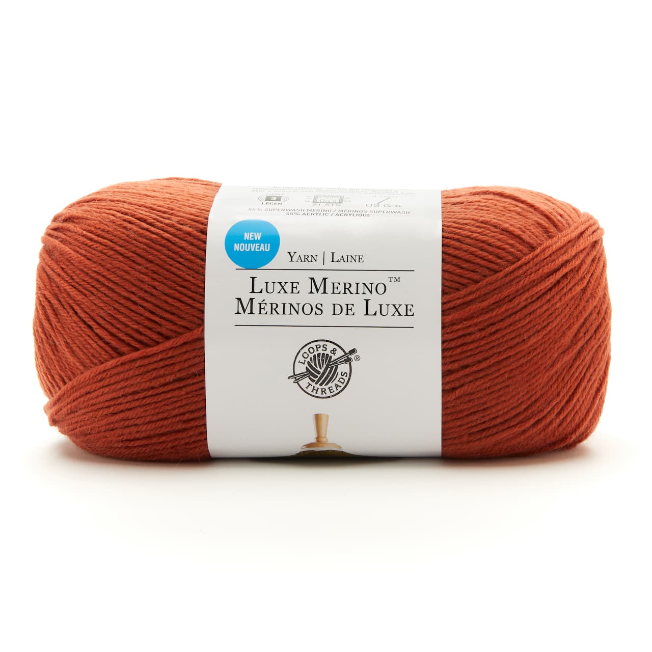 15 Pack: Luxe Merino™ Solid Yarn by Loops & Threads®